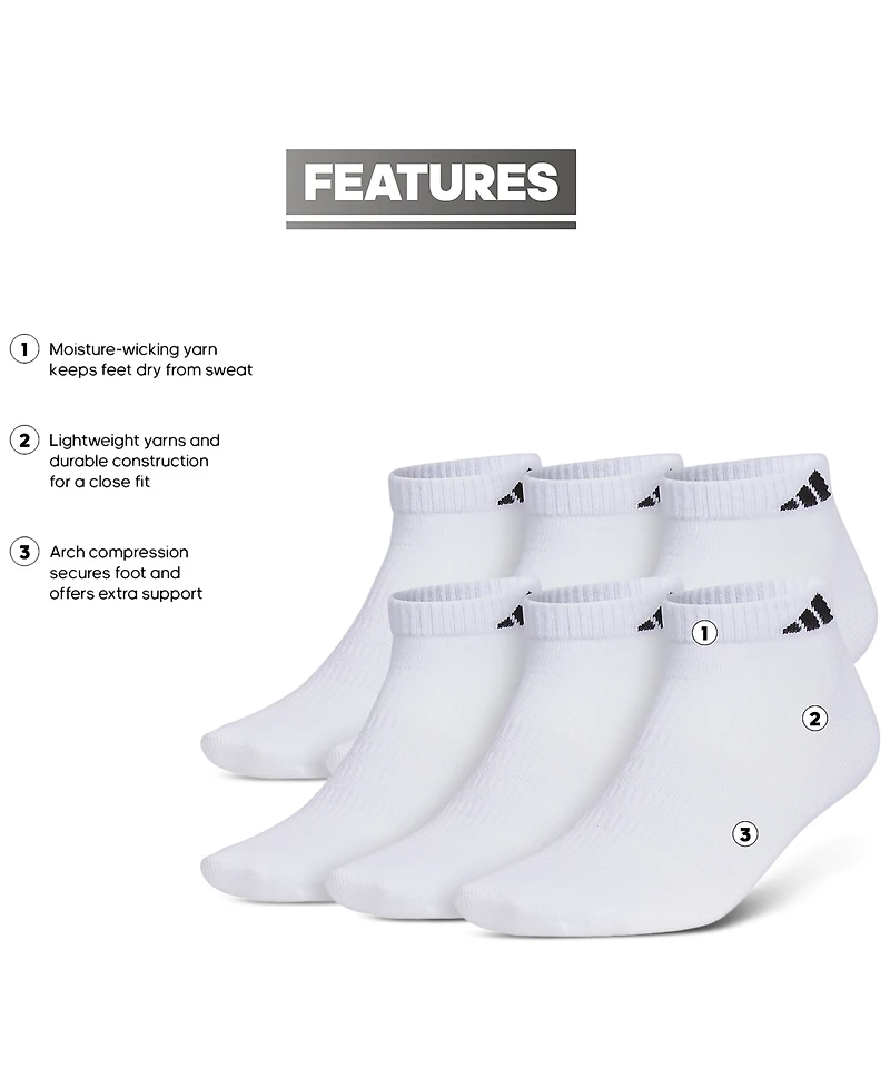 adidas Men's Superlite 3.0 Low Cut Socks