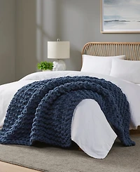 Madison Park Chunky-Knit Chenille Throw, 50" x 60"
