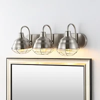 Jonathan Y Levi Industrial Farmhouse Iron Led Vanity Light