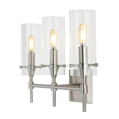 Jonathan Y Cato Bohemian Farmhouse Iron/Glass Led Vanity Light
