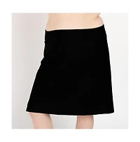 Calypsa Women's Plus Knee Length Swim Skort