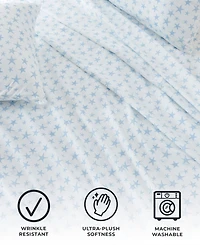 Premium Comforts Coastal Printed Microfiber -Pc. Sheet Set