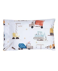 Bedtime Originals Construction Zone Transportation Twin Sheets & Pillowcase Set
