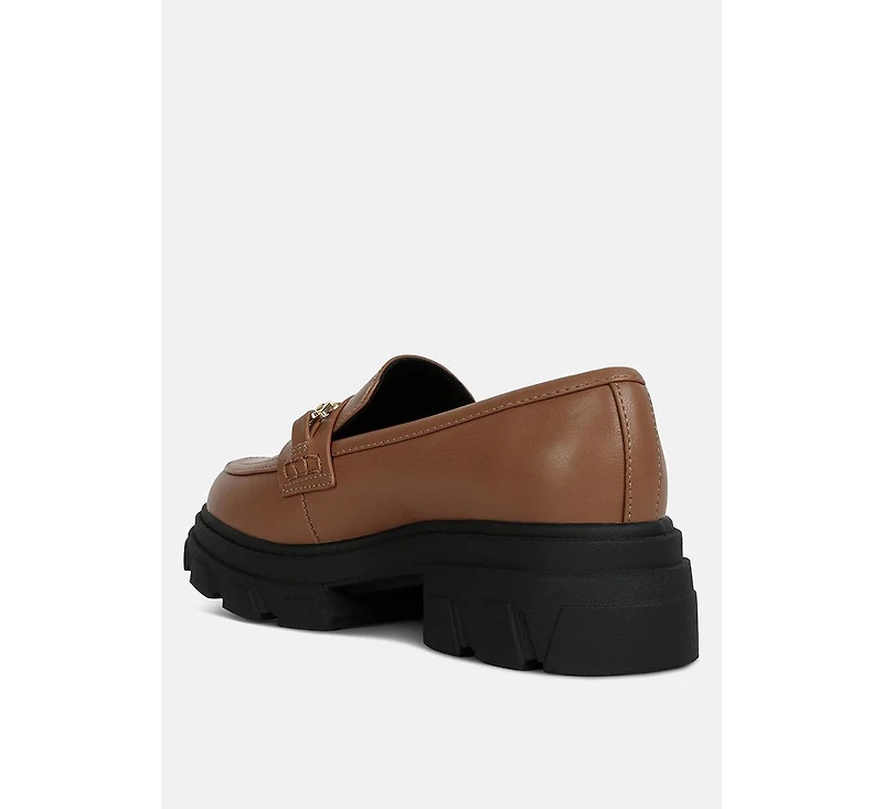 Womens oklyn horsebit embellished chunky platform loafers