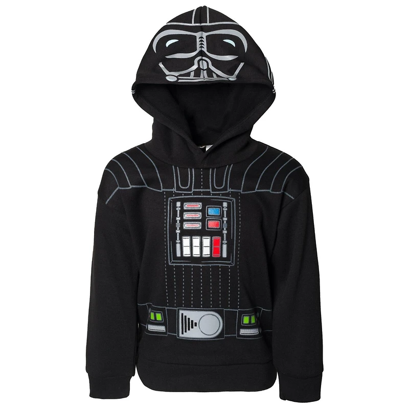 Star Wars Little Boys Darth Vader Boba Fett The Mandalorian Fleece Pullover Hoodie and Pants Outfit Set