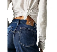 Free People Women's Tinsley Cotton Baggy High-Rise Jeans