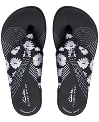Clarks Women's Arla Glison Slip-On Platform Wedge Sandals