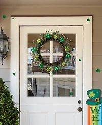 Glitzhome 20" D St. Patrick's Shamrock Berry Wreath