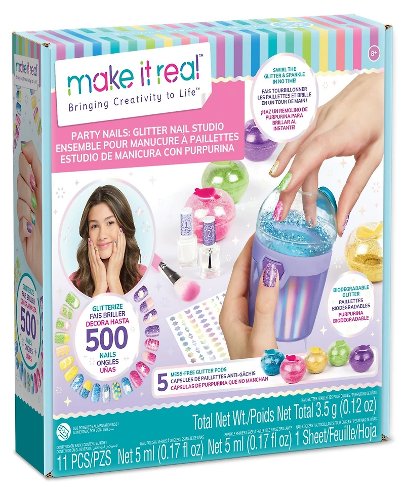 Make It Real Party Nails Glitter Nail Studio