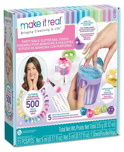 Make It Real Party Nails Glitter Nail Studio