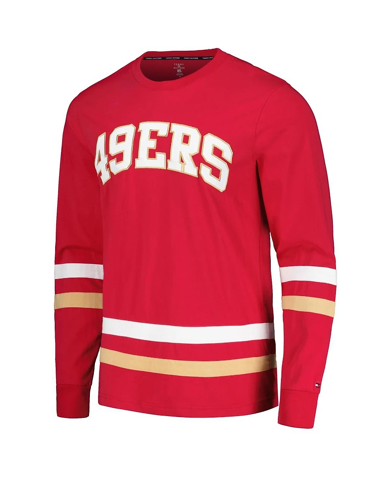 Men's Tommy Hilfiger Red, Gold San Francisco 49ers Nolan Long Sleeve T-shirt