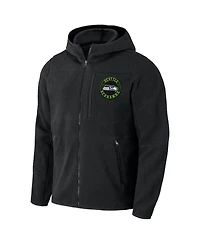 Men's Nfl x Darius Rucker Collection by Fanatics Black Seattle Seahawks Sherpa Full-Zip Hoodie