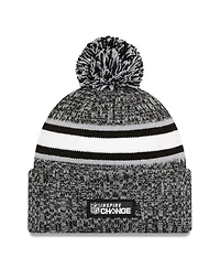 Men's New Era Heather Black Dallas Cowboys 2023 Inspire Change Cuffed Knit Hat With Pom