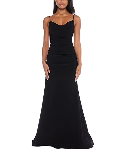 B Darlin Juniors' Sweetheart-Neck Ruched Sleeveless Gown