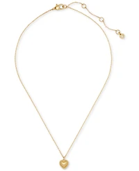 Kate Spade New York Twisted Frame Heart Pendant Necklace, 16" + 3" extender