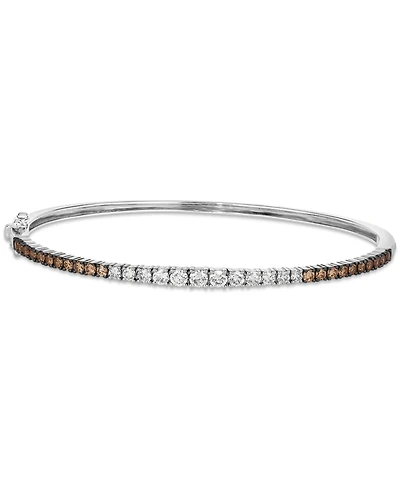 Le Vian Ombre Chocolate Diamond Bangle Bracelet (1-1/3 ct. t.w.) 14k Gold (Also Available Rose and White Gold)