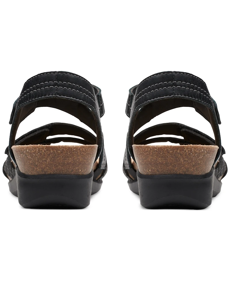 Clarks Women's Calenne Clara Strappy Wedge Sandals