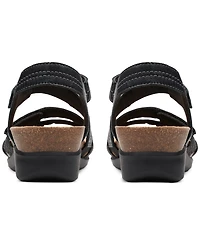 Clarks Women's Calenne Clara Strappy Wedge Sandals