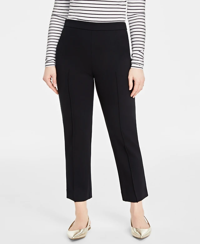 macy's dress pants for ladies I.N.C. International Concepts Womens High Rise Embellished Macys Exclusive and everyday wear Black Dress Pants - Macy's