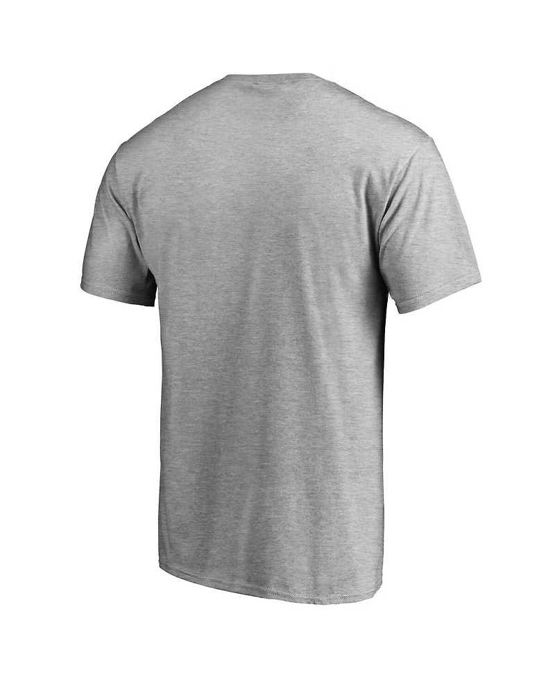 Men's Fanatics Heathered Gray Auburn Tigers In Bounds T-shirt