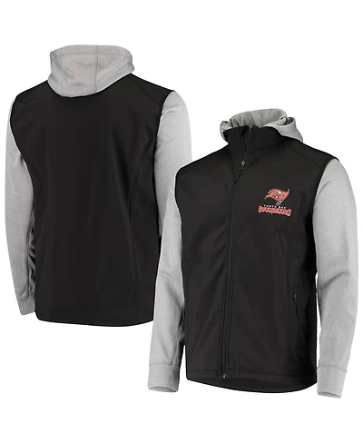 Men's Dunbrooke Black, Gray Tampa Bay Buccaneers Alpha Full-Zip Jacket