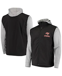 Men's Dunbrooke Black, Gray Tampa Bay Buccaneers Alpha Full-Zip Jacket