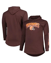 Men's Fanatics Brown Cleveland Browns Big and Tall Front Runner Pullover Hoodie