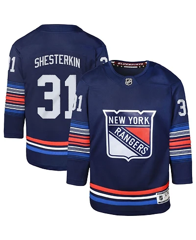 Big Boys Igor Shesterkin Navy New York Rangers Alternate Premier Player Jersey