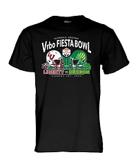 Men's Blue 84 Black Oregon Ducks vs. Liberty Flames 2024 Fiesta Bowl Matchup T-shirt