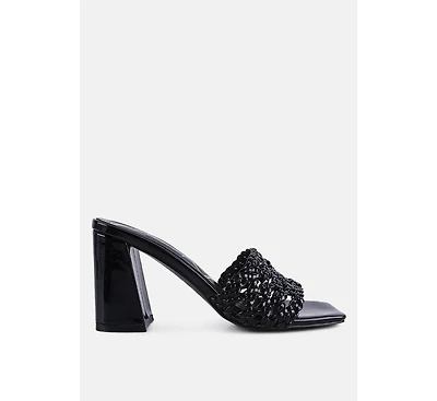 Womens Adorbs Braided Straps Slip On Sandals