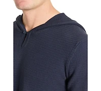 Kenneth Cole Men's 4-Way Stretch Die-Dyed Hooded Sweater