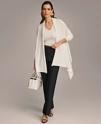 Donna Karan New York Women's Long-Sleeve Drape-Front Cardigan