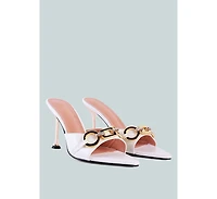 Womens Drippin Hot Croc Patent Faux Leather Sandals