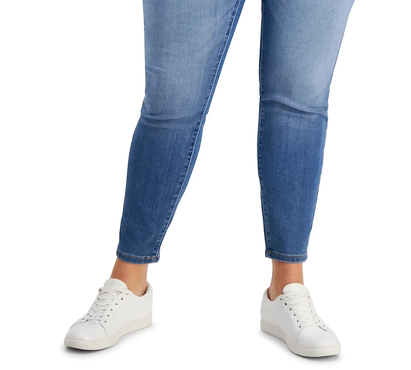 Celebrity Pink Trendy Plus Mid Rise Infinite Stretch Dawson Super-Skinny Jeans