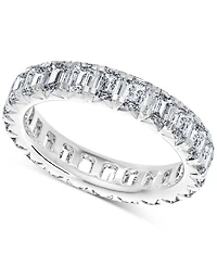 Diamond Emerald-Cut Eternity Band (4 ct. t.w.) 14k Gold (Also Platinum)