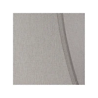 Springcrest Set of 2 Pewter Gray Small Bell Lamp Shades 7" Top x 12" Bottom x 9" High (Spider) Replacement with Harp and Finial