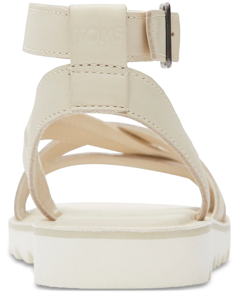 Toms Women's Rory Ankle-Strap Flat Tread Sandals