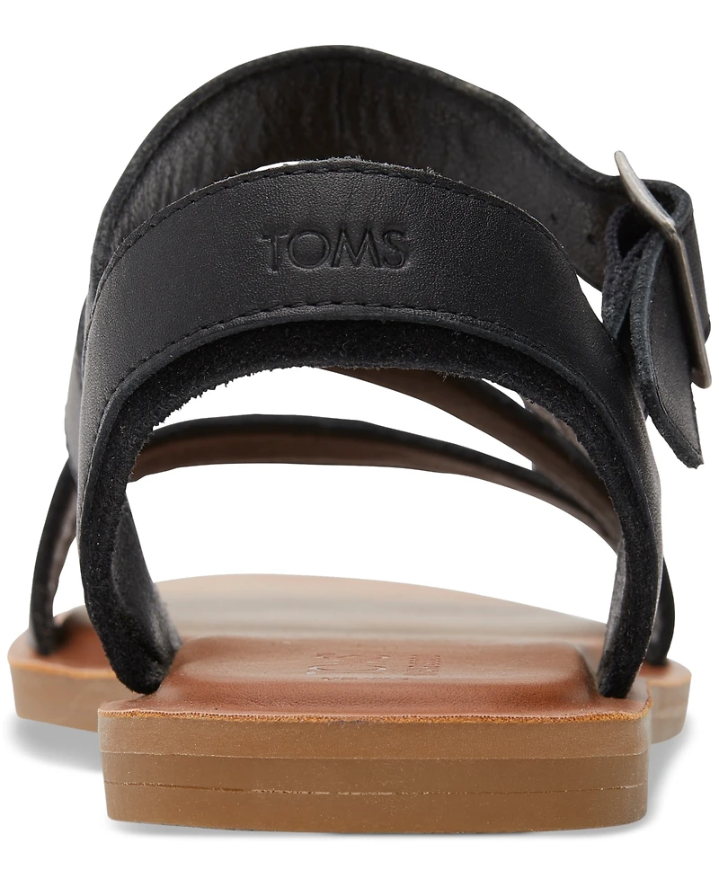 Toms Women's Sloane Strappy Side-Buckle Flat Sandals