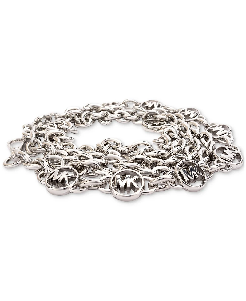 Michael Michael Kors Women's Logo Charm Chain Belt