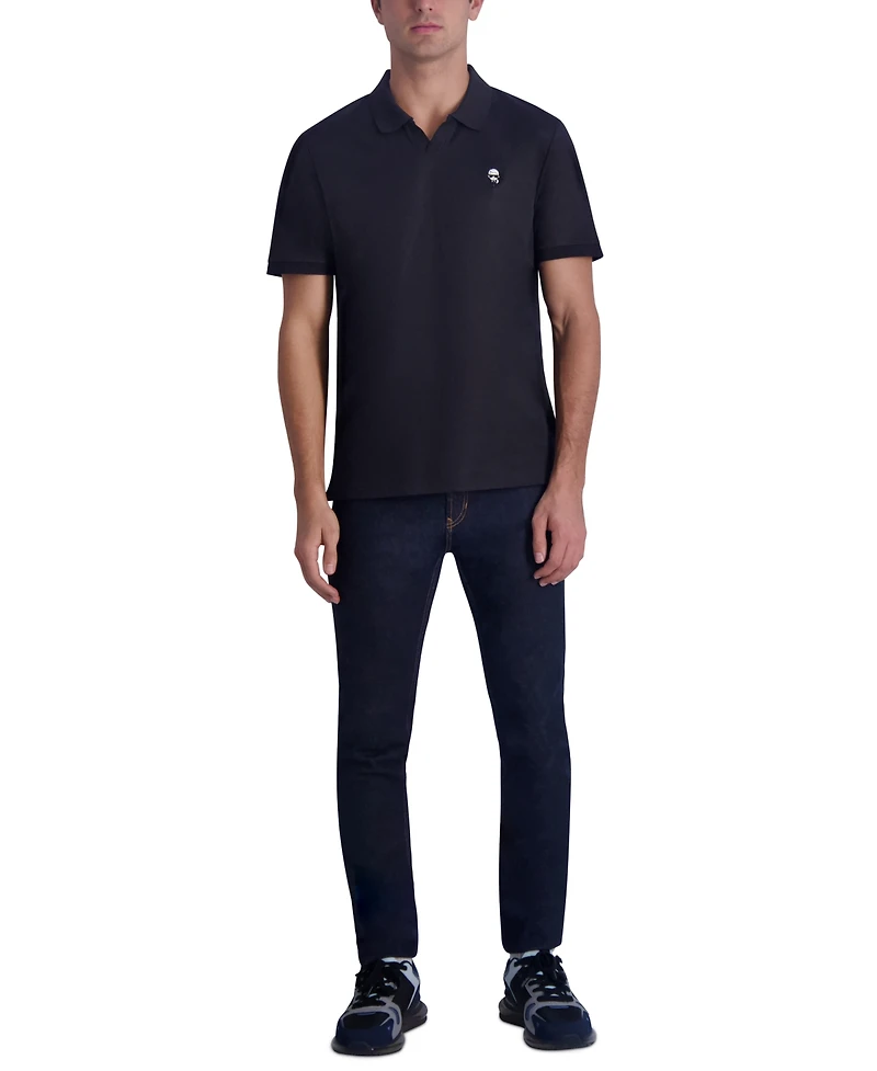 Karl Lagerfeld Paris Men's Slim Fit Short-Sleeve Pique Polo Shirt, Created for Macy's