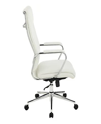 Office Star 48" Fabric, Chrome High Back Manager's Chair