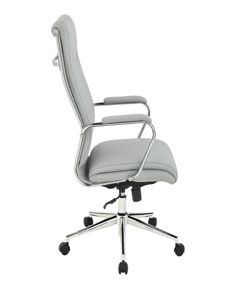 Office Star 48" Fabric, Chrome High Back Manager's Chair
