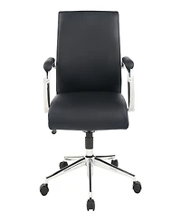 Office Star 41.25" Fabric, Chrome Mid Back Manager's Chair