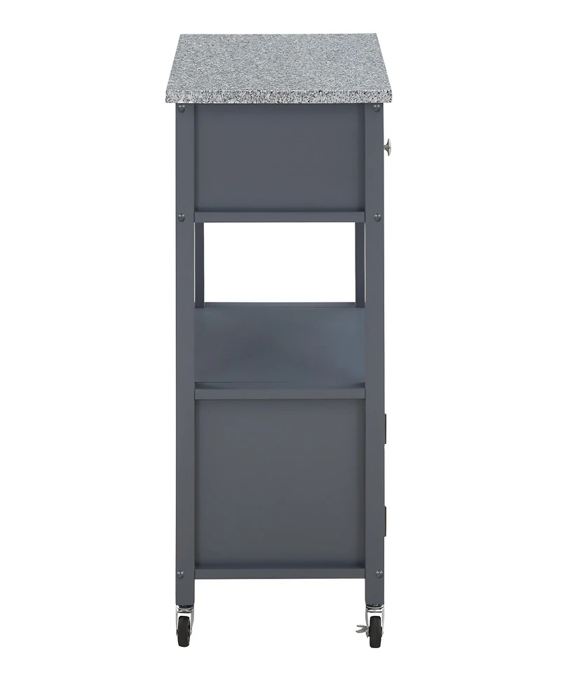 Office Star 36" Wood Fairfax Kitchen Cart