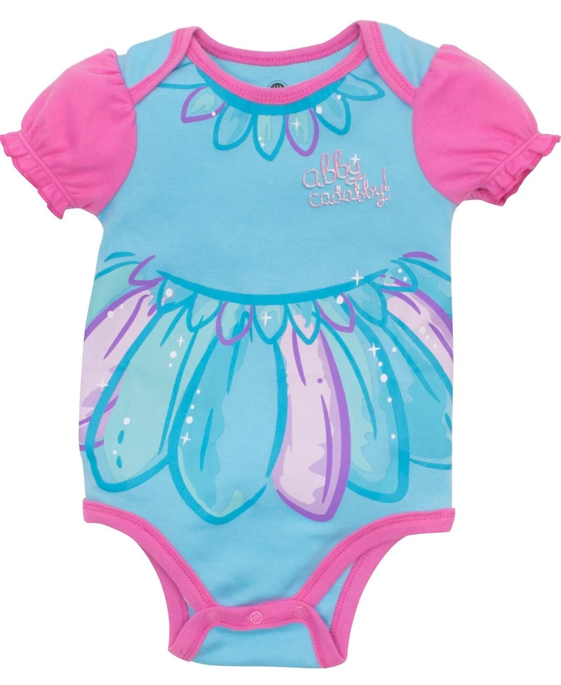 Sesame Street Baby Girls Abby Cadabby Costume Bodysuit and Hat Set Newborn