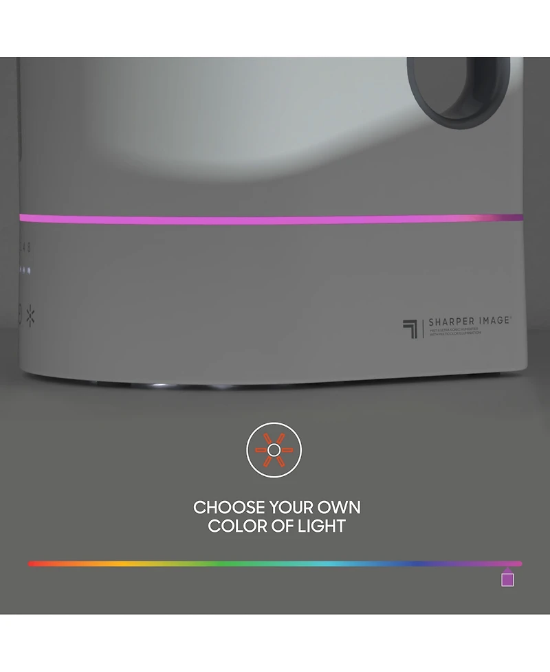 Sharper Image Mist 8 Ultrasonic Lighted Touch-Control Humidifier