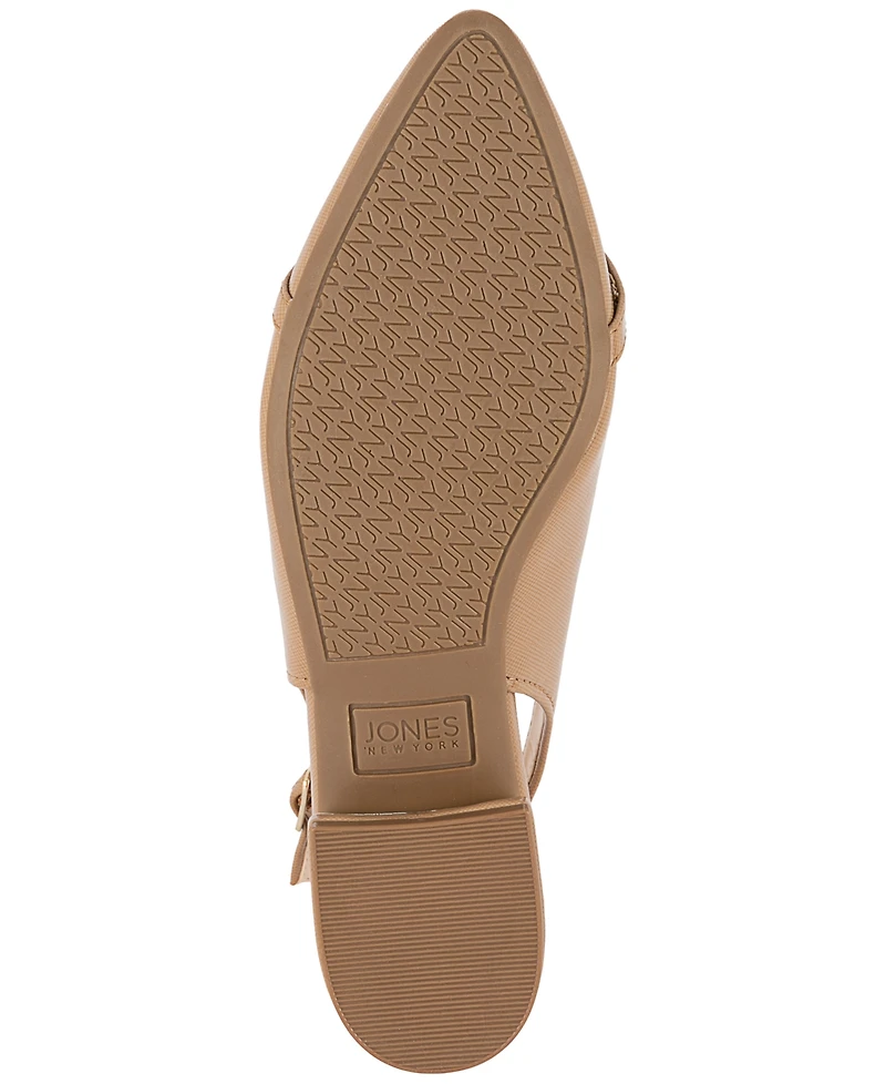Jones New York Women's Quinay Pave Chain Slingback Flats