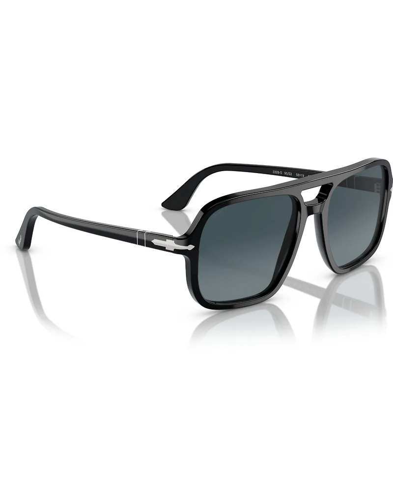 Persol Men's Polarized Sunglasses, Gradient PO3328S
