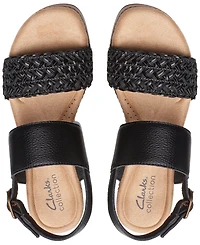 Clarks Seannah Step Woven Strap Clog-Style Platform Sandals