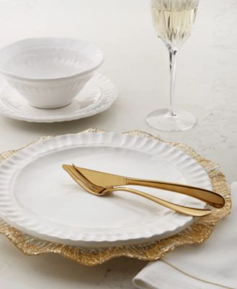 Vietri Rufolo Pietra Dinnerware Natalia Glassware Settimocielo Flatware
